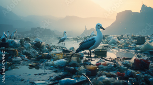 A visual journey portraying the sustainable practices and their impact, from beach cleanups to wildlife conservation, narrating the story behind these efforts