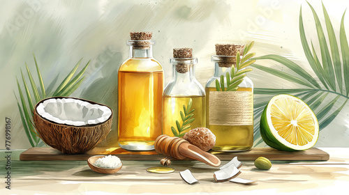 Natural hair treatment methods and ingredients that are commonly used to treat dandruff, such as tea tree oil, coconut oil and apple cider vinegar
