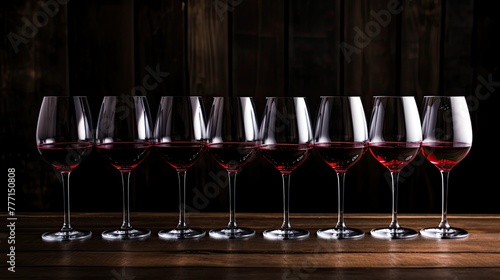 glasses wine dark background