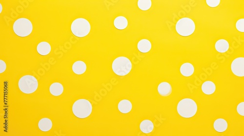 spaced yellow polka dot background
