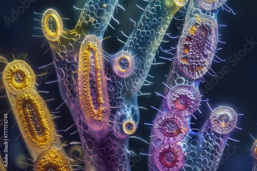 dark field microscopy diatoms siliceous algae