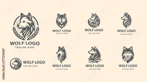 Wolf Abstract Logo Collection: Modern, Geometric, and Minimalist Designs 
