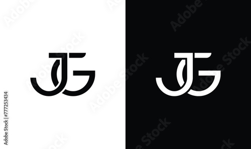 J G Letter Business logo icon, letter j g logo