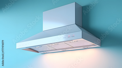 Cooker hood Range hood in 3d