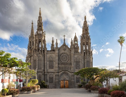 The church (Parroquia) San Juan de Bautista in the city Arucas, Grand Canary island, Spain.