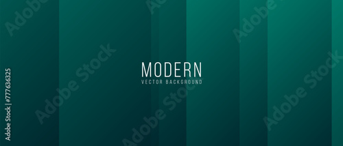 Dark emerald green abstract background with vertical rectangle shape. Vector illustration for your graphic design.