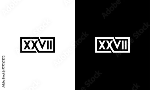 Roman numeral logo in square