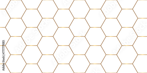 Illustration of a hexagon honeycomb vector background. Hexagonal shape geometric cell seamless. 