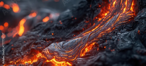 Capture the fluid and dynamic textures inspired by lava flow, adding a touch of intensity and creativity to design compositions
