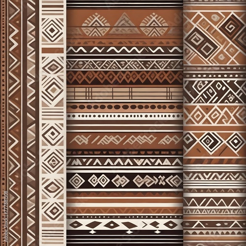 Seamless Papua geometrical pattern