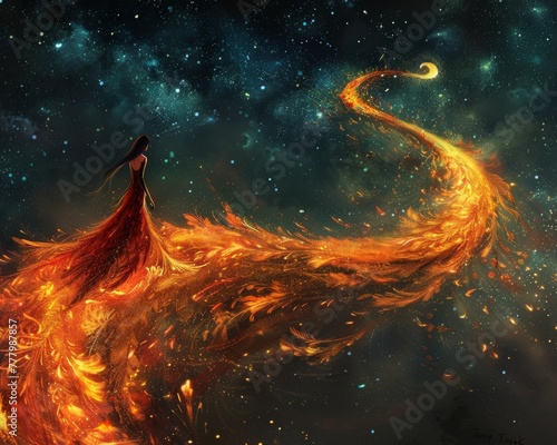 Phoenix Feather flames outline the paths of Twilight Tornado pilgrims