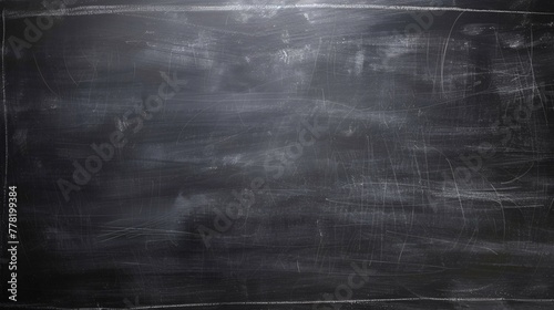 Blackboard texture background. Chalk rubbed out on blackboard.