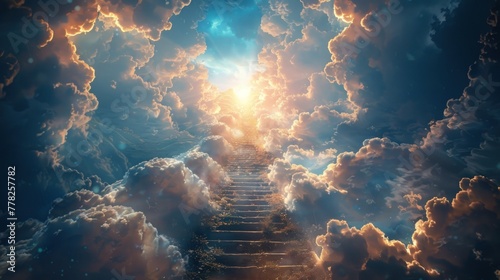 Heavenly Stairway and Clouds