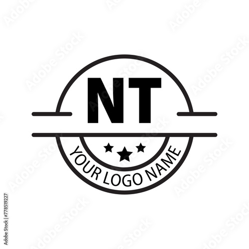 letter NT logo. NT. NT logo design vector illustration for creative company, business, industry