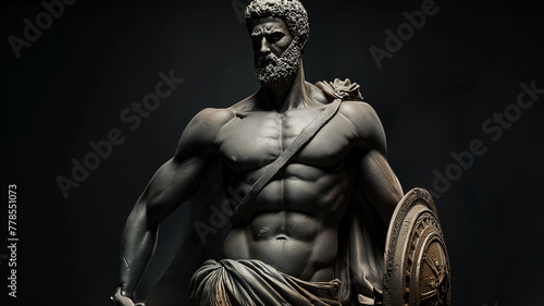 mythological gods and heroes from ancient times, sculptures 