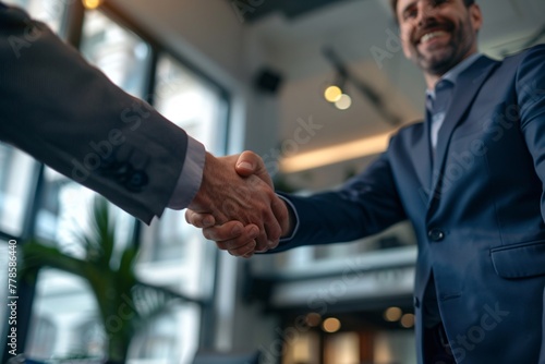 Business Handshake after a Lucrative Deal