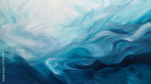 Organic fluid abstractions. Serene background.