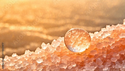 himalayan pink crystal salt background