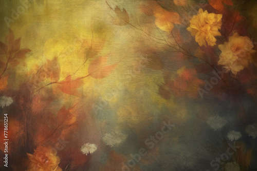 Autumn impression with faded foliage