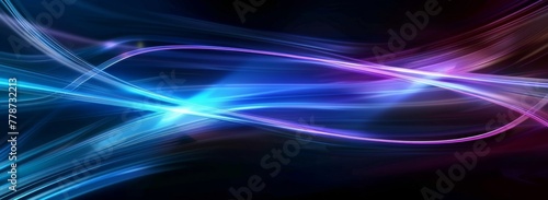 Dynamic Blue and Purple Light Streams.