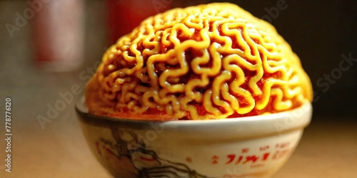 Brain-like noodles. Generative AI