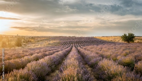 blooming lavender fields in western ukraine