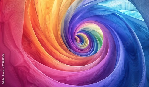Colorful abstract vortex background with vibrant swirls