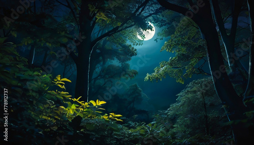満月が照らす森は、永遠に続く夜