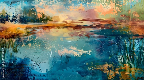 Abstract Art: Georgia Wetlands 