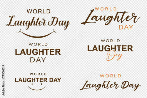 World Laughter Day, World Laughter Day text, World Smile Day, banner, poster, World Emoji Day, Social Media Template | Vector World laughter Day post | Happy World Laughter Day, flat illustration. 