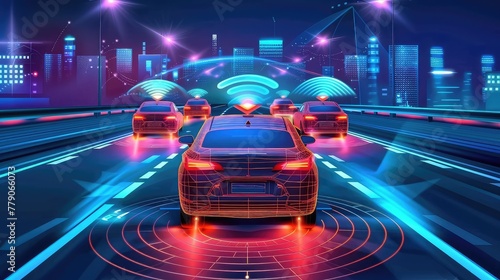Future Adaptive Cruise Control Sensing Nearby Vehicles and Pedestrians