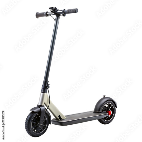 electric kick scooters on battery isolated