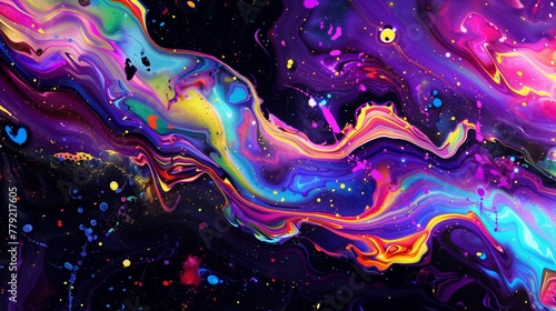 Vibrant Multicolored Abstract Painting