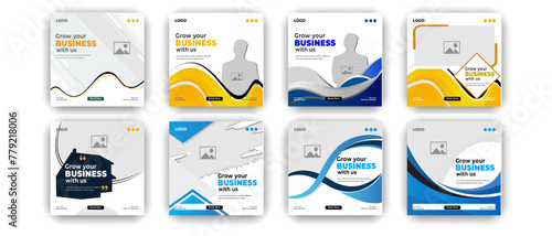 Digital business marketing social media post & web banner corporate business marketing social media post and web design template