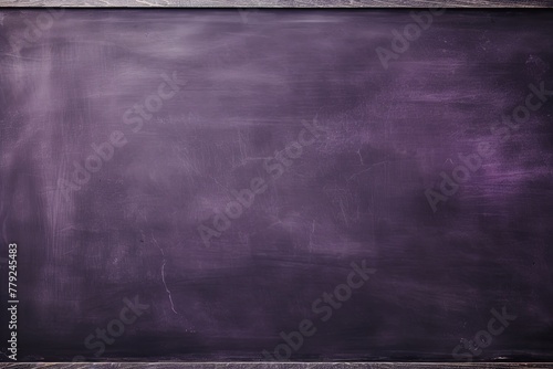 Lavender blackboard or chalkboard background with texture of chalk school education board concept, dark wall backdrop or learning concept with copy space blank for design photo text or product