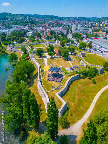 Panorama view of Kastel Fortress in Banja Luka, Bosnia and Herzegovina