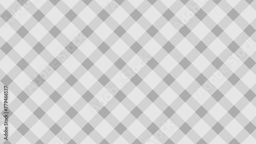 Grey and white seamless pattern diagonal checkered background
