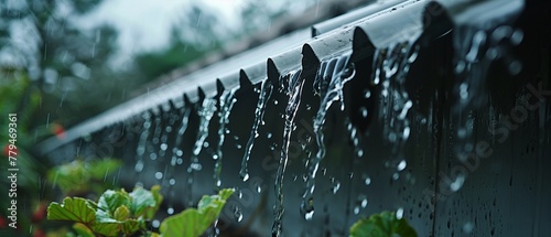 Rainwater harvesting system cloudy day