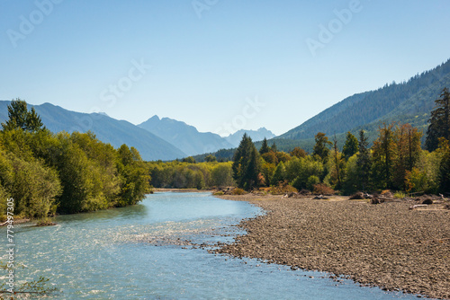 The Elwha River in Olympic National Park, Washington State