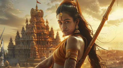the girl with a sword Ram Mandir: First visuals from Ram temple in Ayodhya Hindu temple located in Ayodhya, Uttar Pradesh the temple is dedicated to Lord Shri Rama and the birthplace of Lord Shri Ra