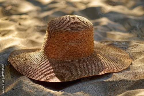 Stay Stylish in the Sun with Ladies' Leghorn Straw Hat - Perfect for Summer Wear and Protection from the Sunny Beach