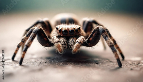 Close up image of Jumping Spider. Created with Generative AI.