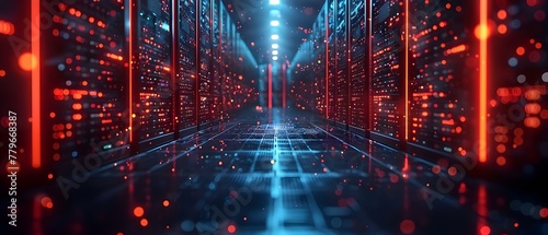 Quantum computing database in a data storage center for cloud computing. Concept Quantum Computing, Database Management, Data Storage, Cloud Computing, Technology Trends