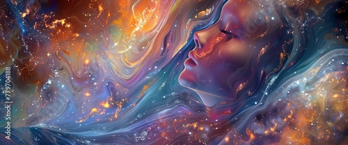 Liquid dreams materialize as a vibrant spectrum of energy, rippling through the fabric of reality with ethereal grace.