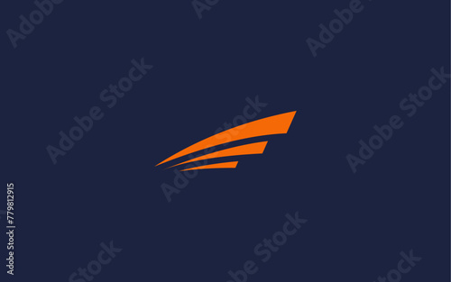 letter f with delivery logo icon design vector design template inspiration