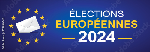 ELECTIONS EUROPEENNES - 9 JUIN 2024 - ILLUSTRATION VECTORIELLE - V1