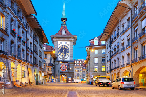 Bern, Switzerland at Blue Hour