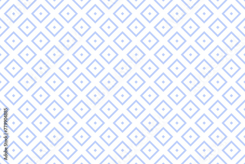 Seamless Geometric Squares and Dots Light Blue Pattern. 