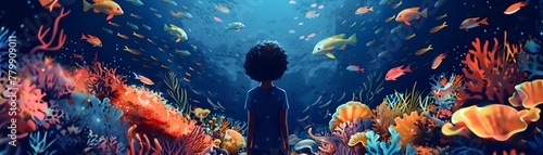 A Child s Captivating Aquarium Adventure Discovering the Wonders of the Underwater World