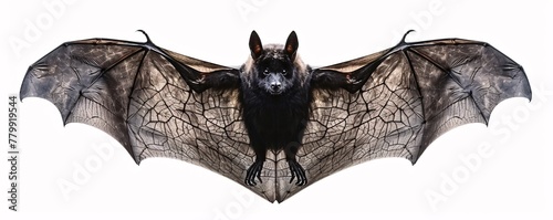 a bat with its wings spread